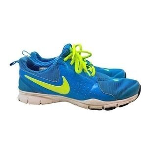 Nike Training Blue Volt Green Athletic Training Shoes 454445-431 Women's Size 8